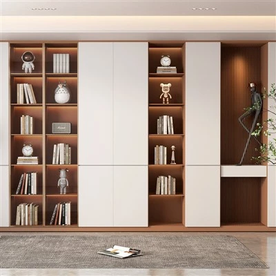 Rak buku biji -bijian kayu rumah